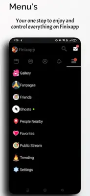 FinixappMeet Friends & Ghosts android App screenshot 1